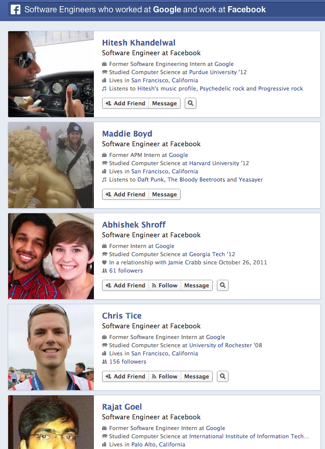 Facebook Graph Search