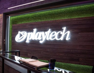 Office with Playtech logo